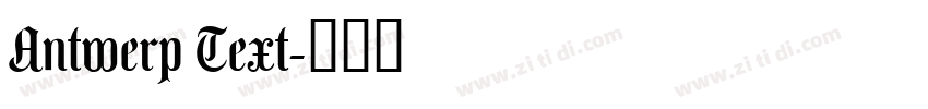 Antwerp Text字体转换